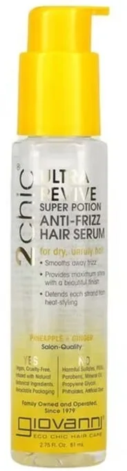 Сыворотка для сухих и непослушных волос против пушения Giovanni 2Chic Ultra-Revive Super Potion Anti-Frizz Hair Serum Dry or Unruly Hair, 81 мл