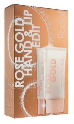 Набор Rodial Rose Gold крем для рук и бальзам для губ с маслом ши и подсолнечником 40+10 мл