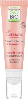 Сыворотка для лица разглаживающая сияющая So'Bio Etic Lift'Grenade Smooth+Glow 30 мл