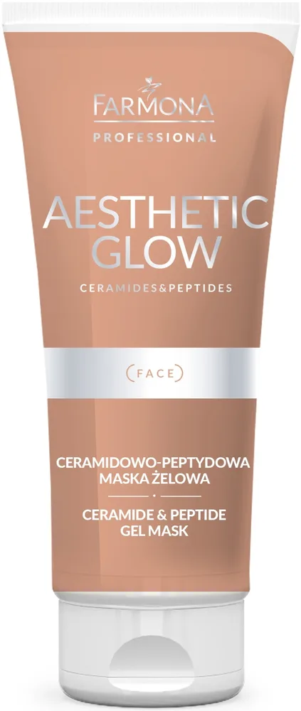 Церамидо-пептидная гелевая маска для лица Farmona Professional Aesthetic Glow Ceramide & Peptide Gel Mask, 200 мл