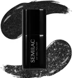 Новогодний набор Semilac New Year's Shimmers UV гель-лаки серебро и темно-синий 2 шт по 7 мл и масло для кутикулы 7 мл — фото 3