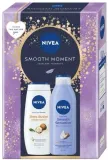 Набор NIVEA Smooth Sensation молочко для тела 250 мл и гель для душа с маслом ши 250 мл — фото 1