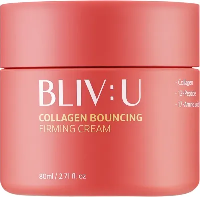 Крем для лица Bliv:U Collagen Bouncing Firming с коллагеном и пептидами 80 мл