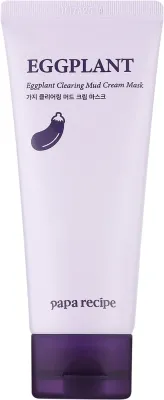 Очищающая крем-маска для лица с экстрактом баклажана Papa Recipe Eggplant Clearing Mud Cream Mask, 100 мл