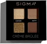 Палетка теней для век Sigma Beauty Creme Brulee Eyeshadow Quad 4 оттенка — фото 3