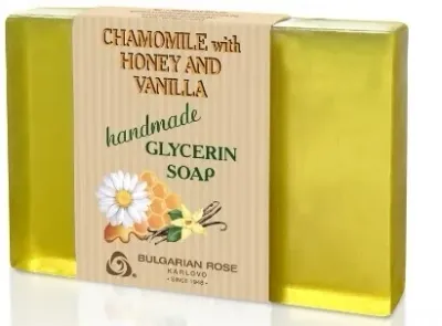 Мыло глицериновое Bulgarian Rose с ромашкой, мёдом и ванилью, 70 г