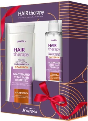 Набор для волос Joanna Hair Therapy шампунь и несмываемый кондиционер для ухода за ослабленными волосами 300+100 мл