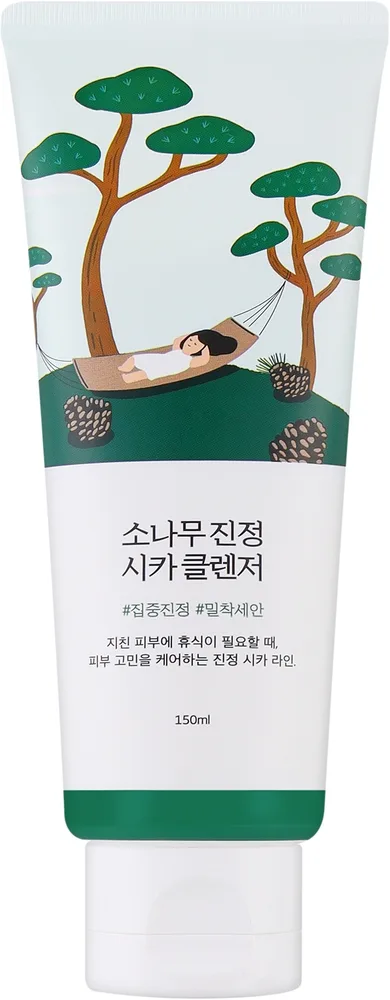 Round Lab Pine Calming Cica Cleanser успокаивающая пенка с экстрактами сосны и центеллы 150 мл