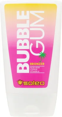 Бронзатор для солярия Soleo Hello Bubble Gum Bronzer DHA алоэ рибофлавин 150 мл