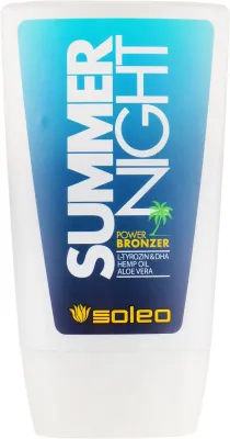 Бронзатор для солярия Soleo Summer Night Power Bronzer DHA алоэ конопля 150 мл