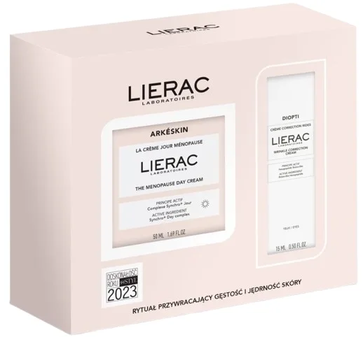 Набор для лица Lierac Arkeskin дневной крем и крем для век со скваланом и маслом ши для зрелой кожи 50+15 мл