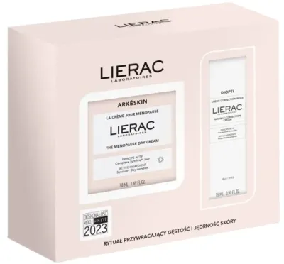 Набор для лица Lierac Arkeskin дневной крем и крем для век со скваланом и маслом ши для зрелой кожи 50+15 мл