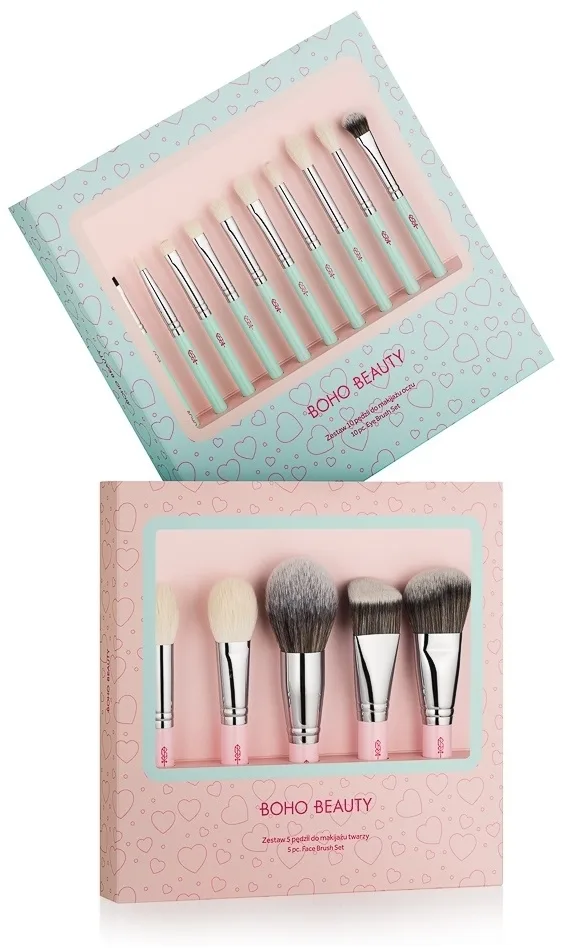 Набор кистей для макияжа Boho Beauty Love Color Brush Set, 15 шт