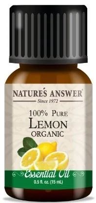 Nature`s Answer Nature's Answer Lemon Essential Oil - Эфирное масло Natures Answer Лимон 15 мл органическое цитрусовое бодрящее