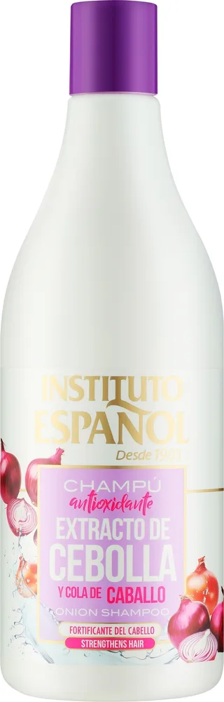 Шампунь Instituto Espanol с луком и хвощом, антиоксидантный, для повреждённых и окрашенных волос, 750 мл, Испания