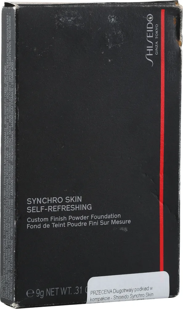 Пудровая тональная основа Shiseido Synchro Skin Self-Refreshing Custom Finish Powder Foundation, 9 г