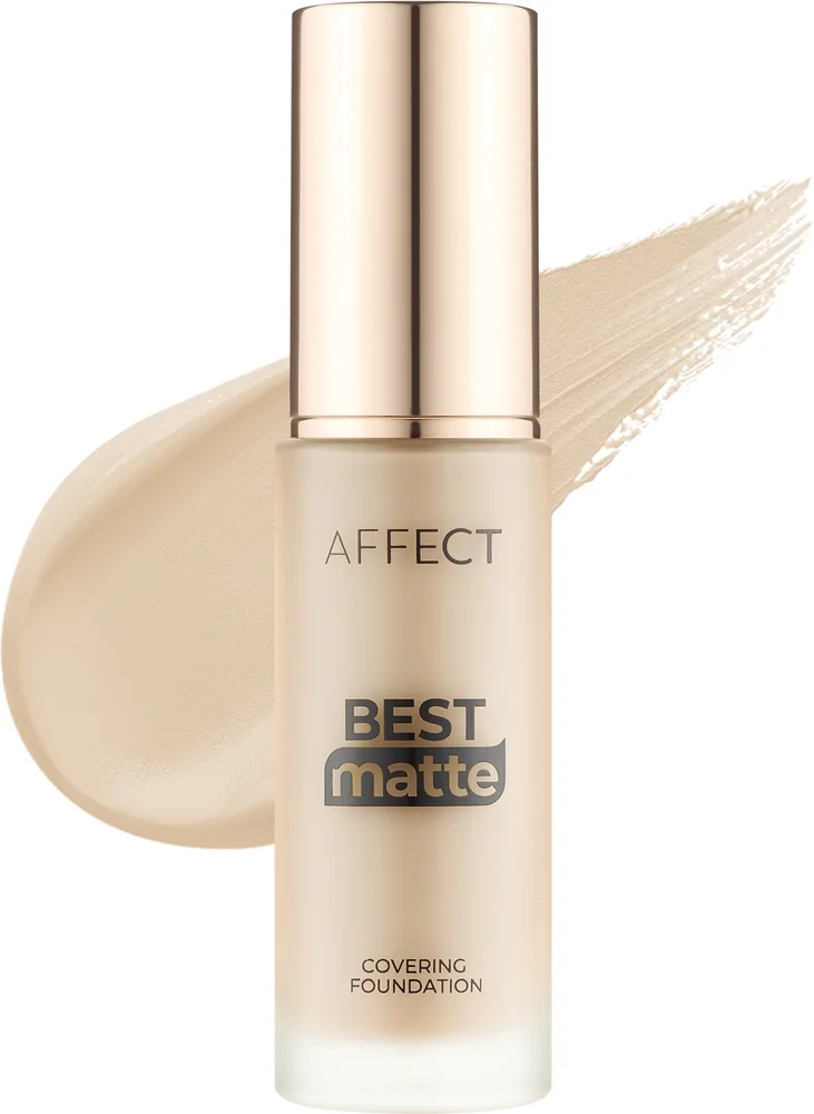 Тональный флюид Affect Cosmetics Best Matte Covering Foundation матирующий веганский, 30 мл, оттенок 3N