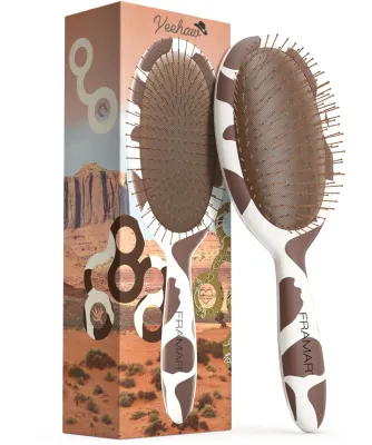 Щётка для волос Framar Detangle Brush Yeehaw для распутывания, для всех типов волос, 1 шт