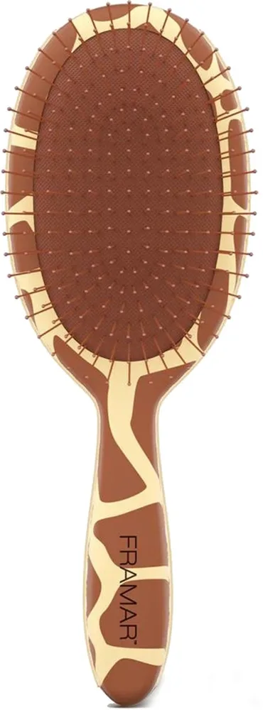 Щётка для волос Framar Detangle Brush You Bet Giraffe для распутывания, для всех типов волос, 1 шт