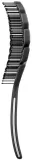 Щётка для волос Framar Flex Brush Black термостойкая, для сушки феном, 1 шт — фото 2