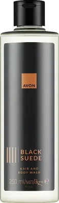 Шампунь-гель для душа Avon Black Suede New Design мужской 2 в 1, 250 мл