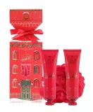 Набор Grace Cole The Luxury Bathing Wild Fig & Cranberry гель для душа 100 мл лосьон для тела 100 мл и губка — фото 1