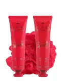 Набор Grace Cole The Luxury Bathing Wild Fig & Cranberry гель для душа 100 мл лосьон для тела 100 мл и губка — фото 2
