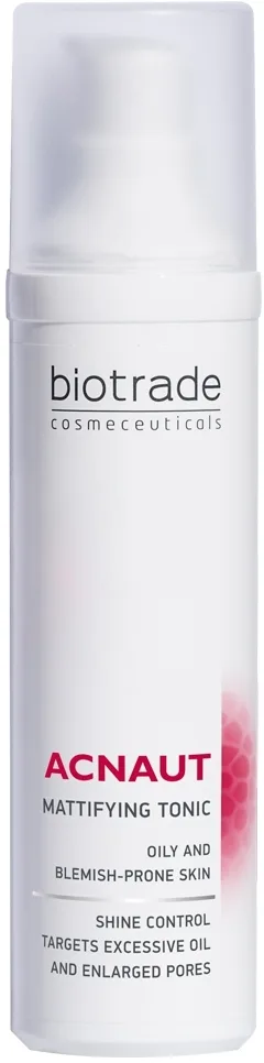 Матирующий тоник для жирной кожи Biotrade Acnaut Mattifying Tonic с ниацинамидом и розовой водой, 60 мл