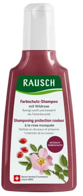 Шампунь Rausch Wildrose для защиты цвета окрашенных волос, с дикой розой, хвощом и аминокислотами, веганский, 200 мл, Германия