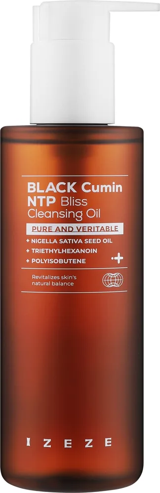 Гель-масло для умывания лица IZEZE Black Cumin с маслом черного тмина и глицерином 200 мл