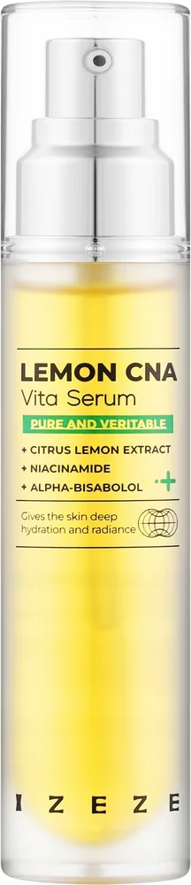 Сыворотка для лица IZEZE Lemon CNA Vita Serum осветляющая с экстрактом лимона 30 мл