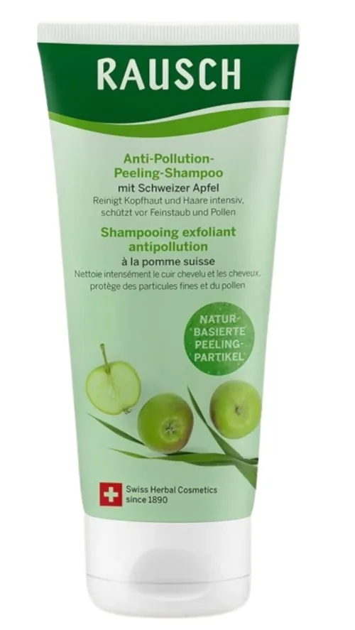 Шампунь-пилинг Rausch Anti-Pollution отшелушивающий, с яблоком и ячменём, для еженедельного глубокого очищения, 100 мл, Германия