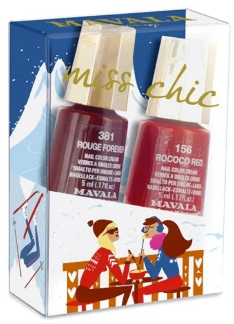 Набор лаков для ногтей Mavala Mini Color's Miss Chick Forever оттенки 381 и 156 2 шт по 5 мл