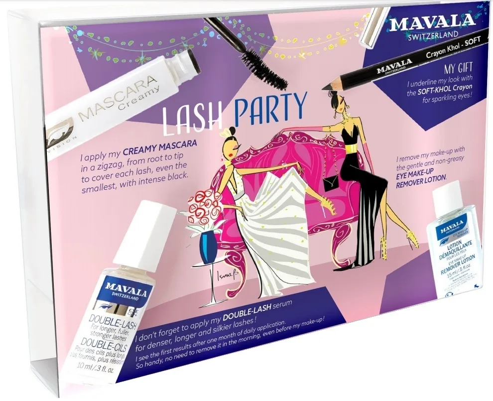 Набор для ресниц Mavala Lash Party из 5 средств уход для ресниц и тушь