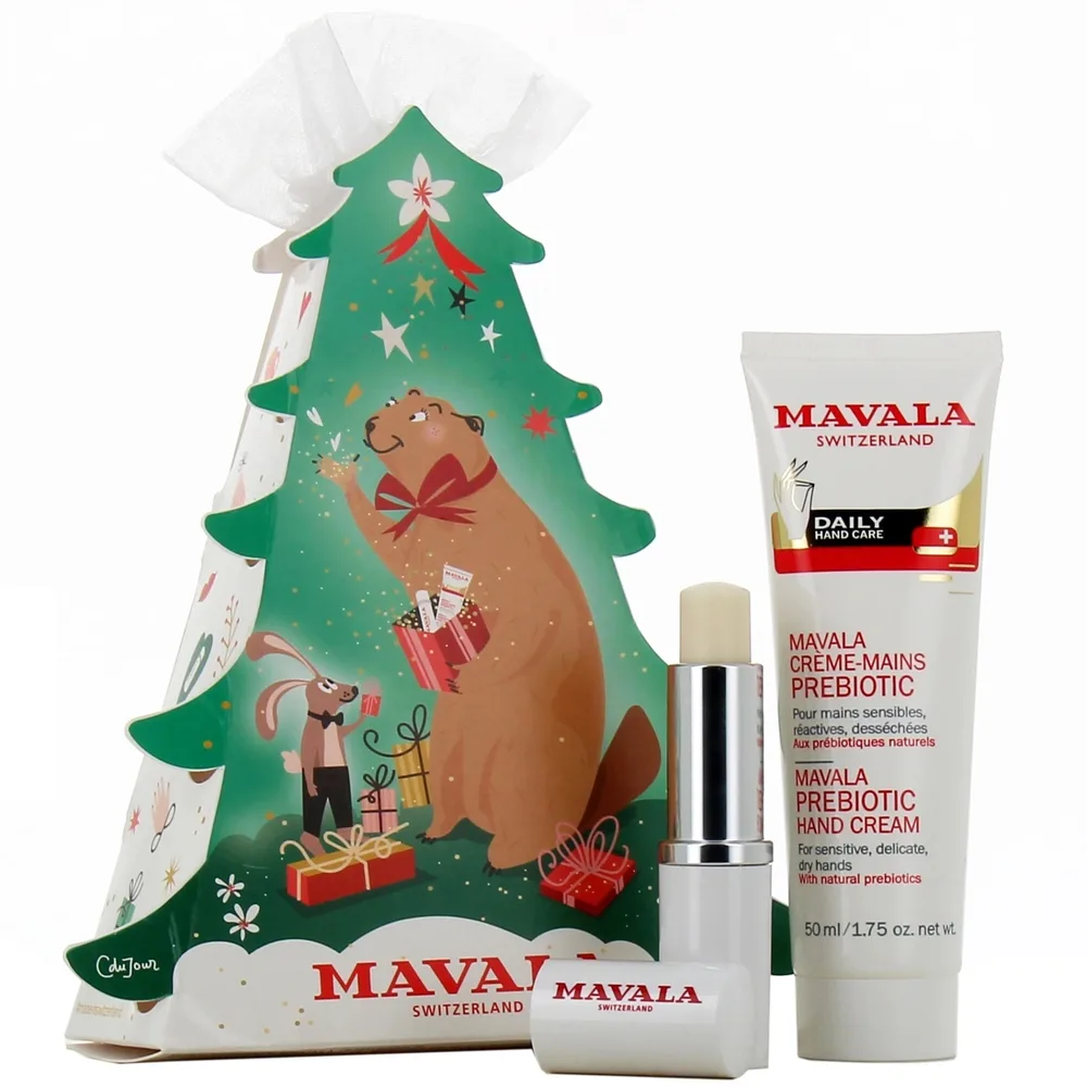 Набор Mavala Swiss Marmot крем для рук с пребиотиками 50 мл и бальзам для губ 4.5 г