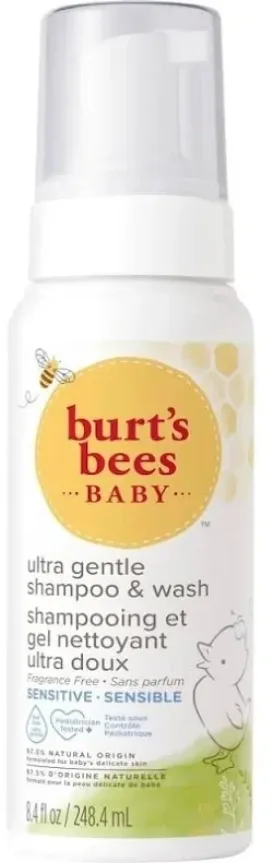Шампунь и гель для мытья Burt's Bees Baby Shampoo и Wash Sensitive детский, для чувствительной кожи, 248 мл