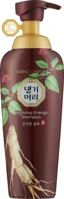 Шампунь Daeng Gi Meo Ri Vitalizing Energy регенерирующий, с кератином, женьшенем и 33% растительных экстрактов, 500 мл, Корея