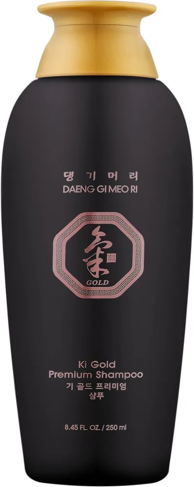 Шампунь Daeng Gi Meo Ri Ki Gold Premium укрепляющий, для сухих и ломких волос, с женьшенем и витамином E, 250/500 мл, Корея