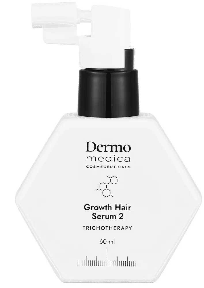 Трихологическая сыворотка для роста волос и микробиома кожи головы Dermomedica Trichotherapy Growth Hair Serum 2, 60 мл