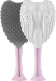 Щётка для волос Tangle Angel Pop-Up Detangler для распутывания, складная, бело-серая, 1 шт — фото 1