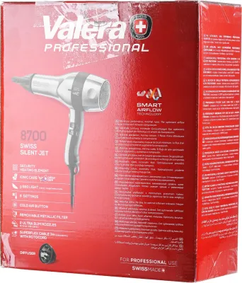 Фен Valera Swiss Silent Jet 8700 2400 Вт с ионизацией, 66 дБ, уценка