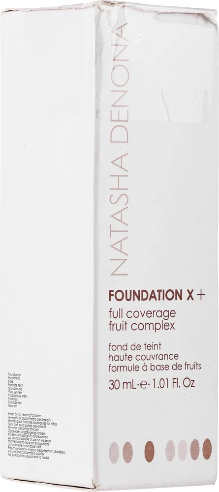 Тональный флюид Natasha Denona Foundation X+ Full Coverage Fruit Complex кроющий водостойкий, 30 мл