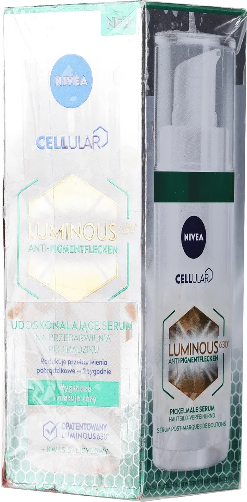 Сыворотка для лица NIVEA Cellular Luminous 630 осветляющая от пигментных пятен 30 мл