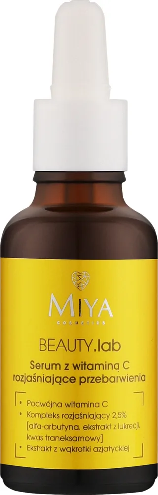 Сыворотка для лица Miya Cosmetics Beauty Lab Vitamin C осветляющая от пигментации 30 мл
