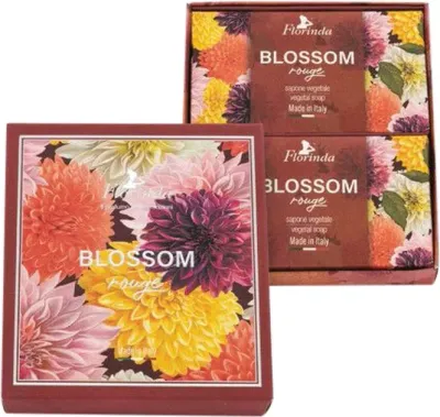 Набор туалетного мыла Florinda Blossom Rouge Natural Soap Красные цветы 2 шт по 200 г