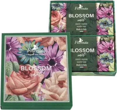 Набор туалетного мыла Florinda Blossom Vert Natural Soap Зеленые цветы 2 шт по 200 г