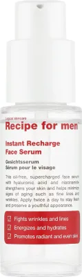 Сыворотка для лица Recipe For Men Instant Recharge с ниацинамидом и PHA-кислотой 30 мл