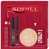 Набор для макияжа Rimmel: тушь 3D Extra Lash 8 мл, карандаш Soft Kohl Kajal 1,2 г, пудра Stay Matte 14 г — фото 1