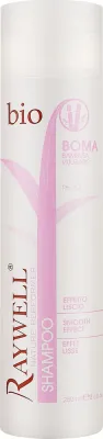 Шампунь Raywell Bio Boma Smooth Effect разглаживающий, с алоэ вера, маслом арганы и бамбуком, для повреждённых волос, 250 мл, Италия