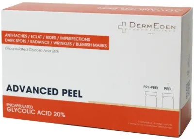 DermEden Advanced Peel Concentrate двухэтапный пилинг для лица с инкапсулированной гликолевой кислотой 2 x 30 мл